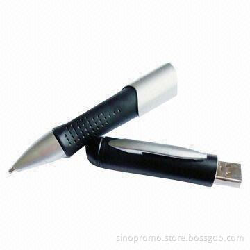 Ballpen USB Drive with Up to 16GB Capacity, Sized 16.5 x 142mm